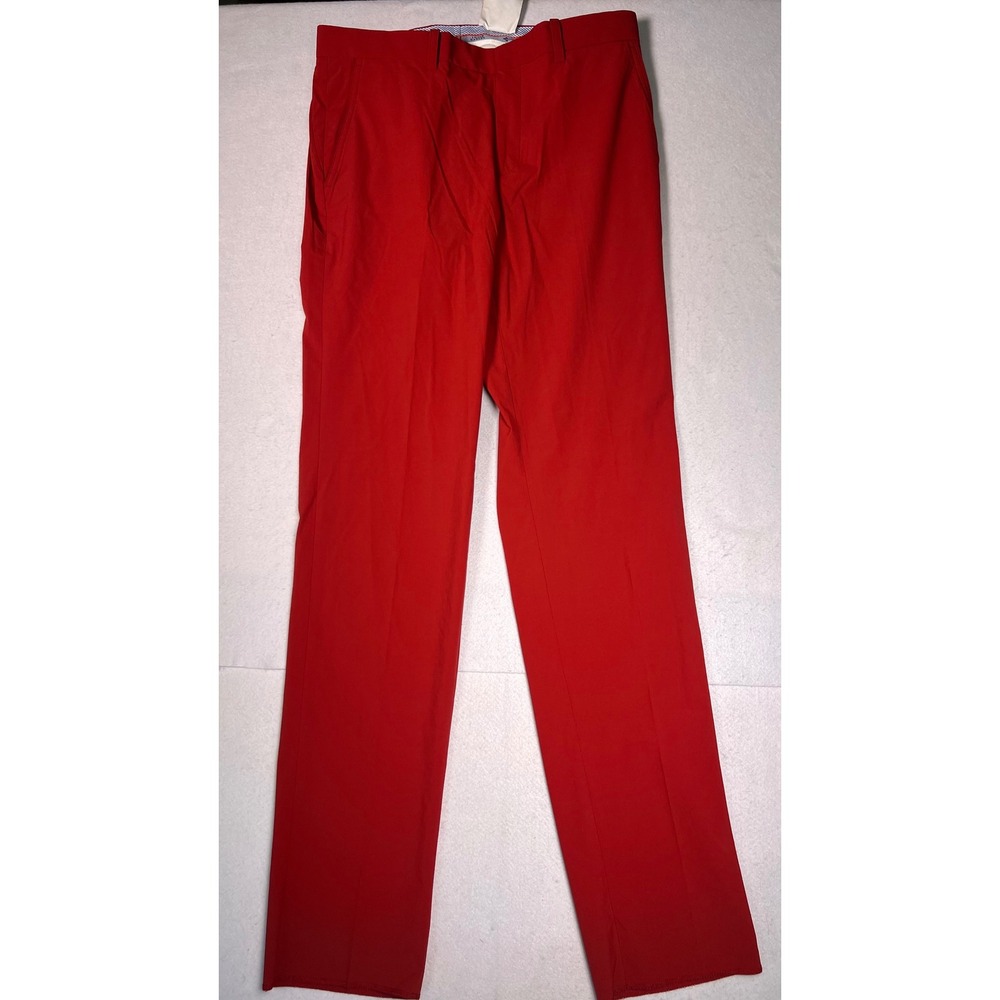 Louis Castel Golf Pants Mens 32 Red Excellent